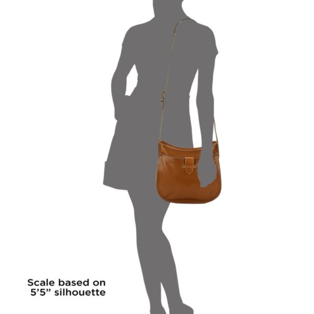 FRYE Olivia Large Crossbody, Cognac - Picture 3 of 6